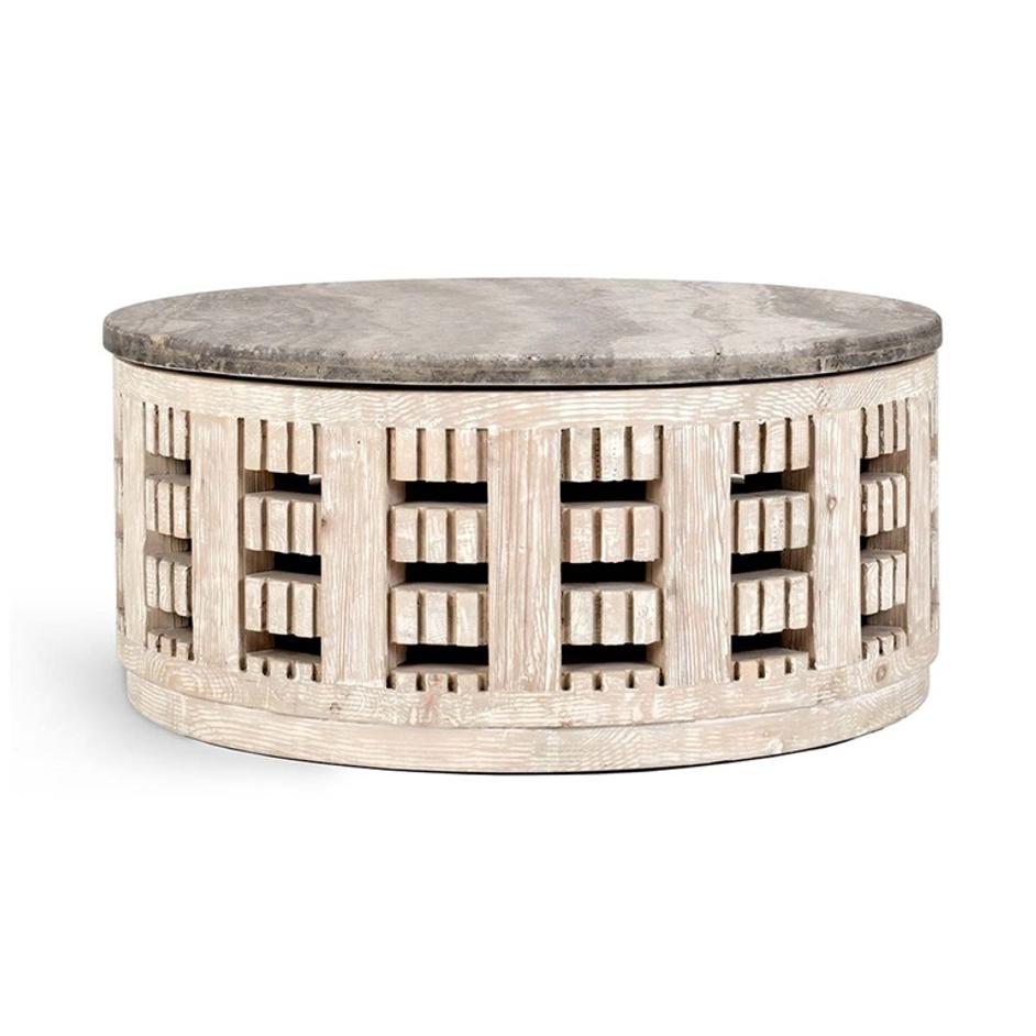 Becky 41" Round Coffee Table by Classic Home