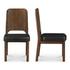 Kerr Dining Chair Walnut Stained Black Vegan Leather-Set Of Two by Moes Home