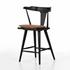 Ripley Stool W Cushion In Black Oak In Counter by FOUR HANDS