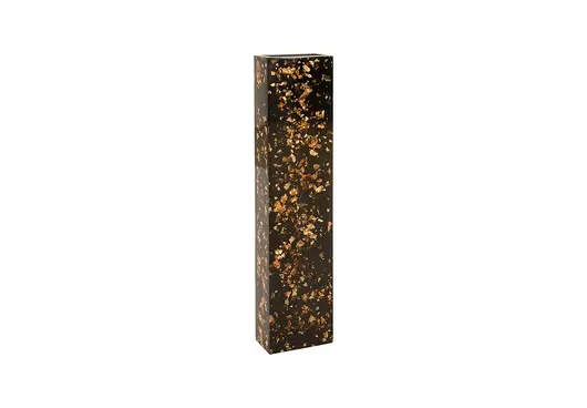 Captured Gold Flake Vase, Black, LG by PHILLIPS COLLECTION
