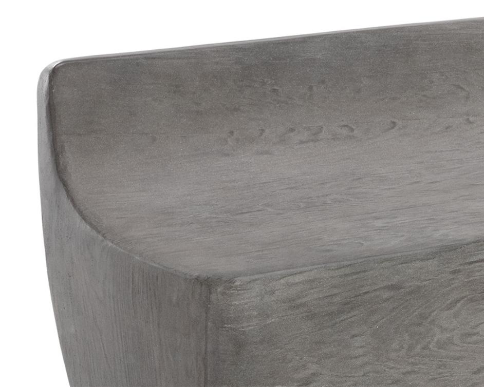 LEDGER BENCH - ASH GREY WOOD LOOK by Sunpan