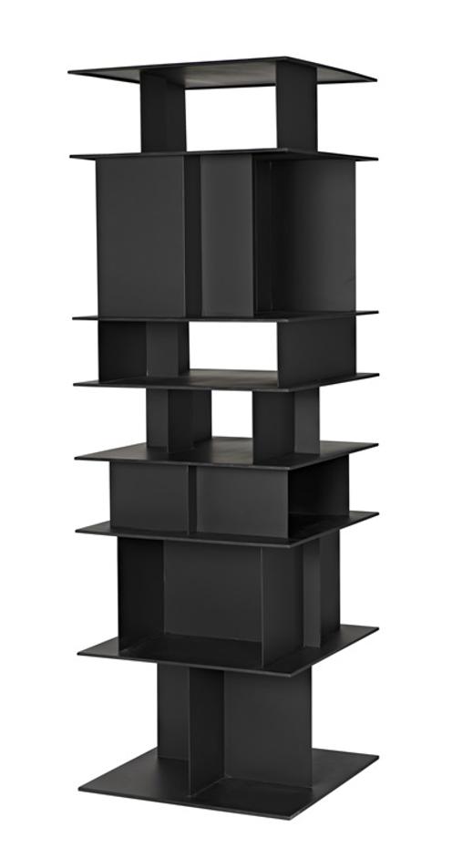 Pisa Shelf, Black Steel by Noir Furniture