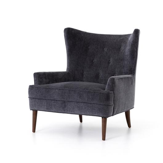 Clermont Chair-Soft Charcoal Grey by FOUR HANDS