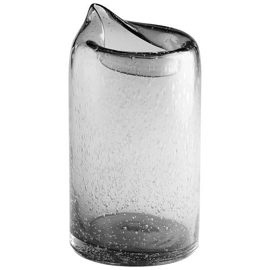 Large Oxtail Vase in Clear by Cyan Design
