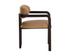 MADRONE DINING ARMCHAIR - BROWN - LUDLOW SESAME LEATHER by Sunpan