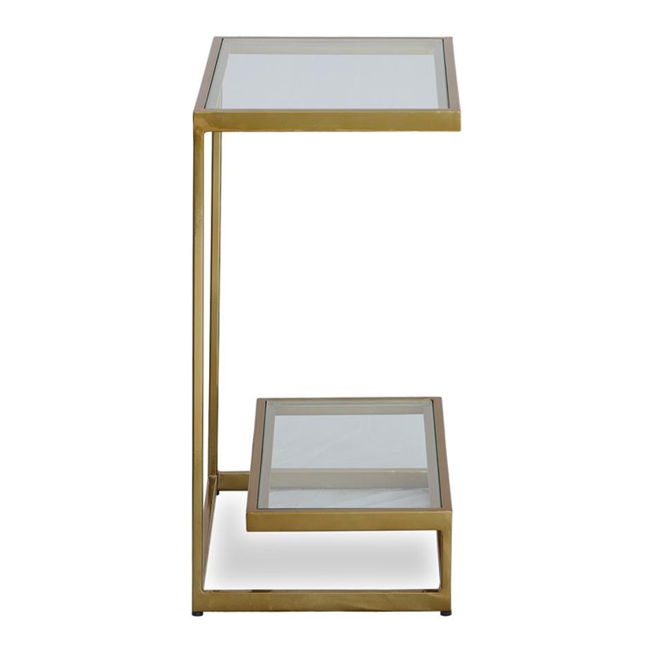 Musing Brushed Brass Accent Table by Uttermost