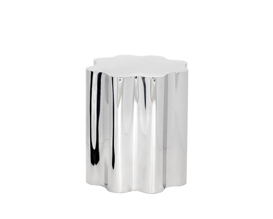 DAHLIA SIDE TABLE - STAINLESS STEEL by Sunpan