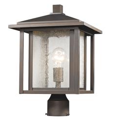 Aspen 1 Light Outdoor in Oil Rubbed Bronze Finish by Z-Lite