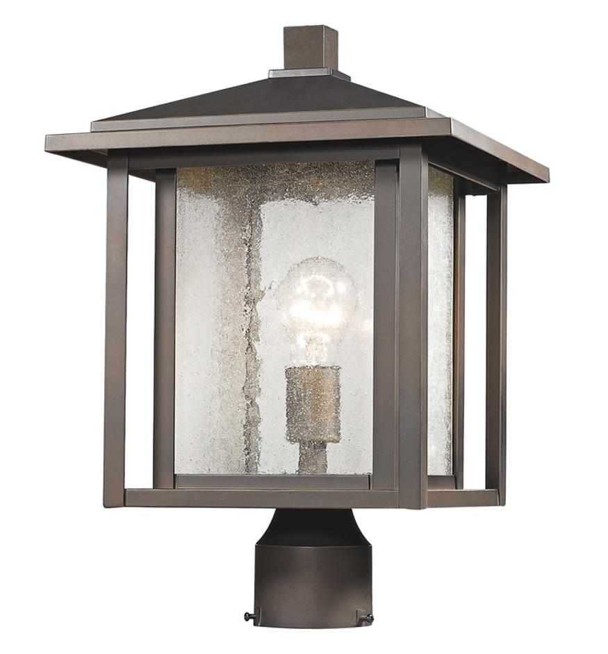 Aspen 1 Light Outdoor in Oil Rubbed Bronze Finish by Z-Lite