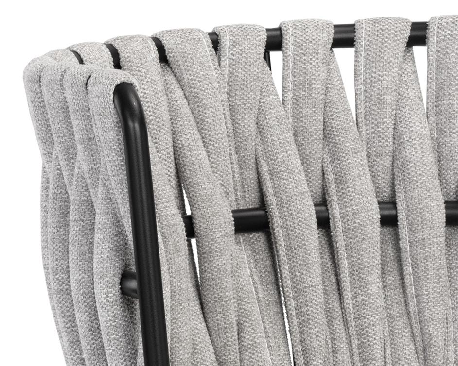 Sarai Dining Armchair - Belfast Heather Grey by Sunpan