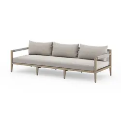 Sherwood Outdoor Sofa In 93" In Brown/Stone Gr by FOUR HANDS