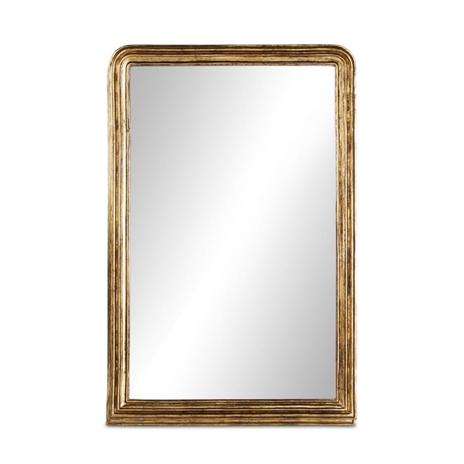 Vintage Louis Floor Mirror In Antiqued by FOUR HANDS
