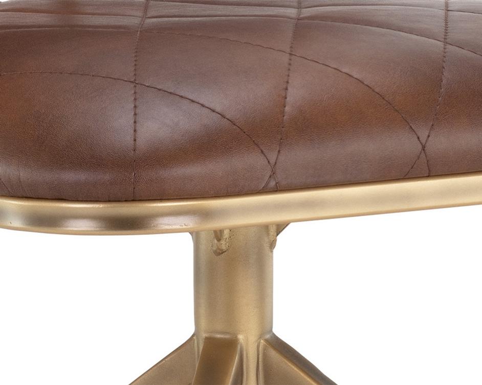 Virtu Swivel Chair - Bravo Cognac by Sunpan