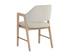 MILTON DINING ARMCHAIR - LIGHT WASH - MINA IVORY by Sunpan