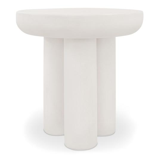 Rocca Side Table Cream by Moes Home
