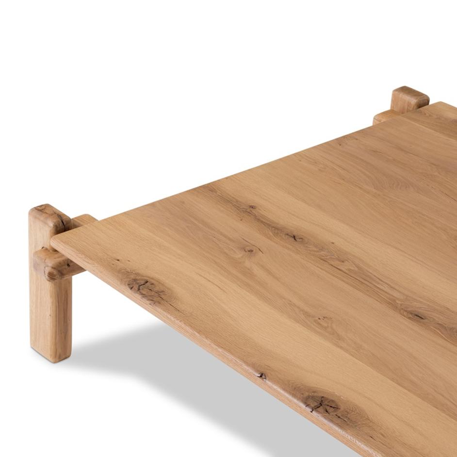 Marcia Square Coffee Table in French Oak by FOUR HANDS