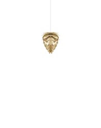 Conia Brass Mini Plug-In Pendant with White Cord by UMAGE