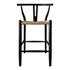 VENTANA COUNTER STOOL BLACK AND NATURAL by Moes Home
