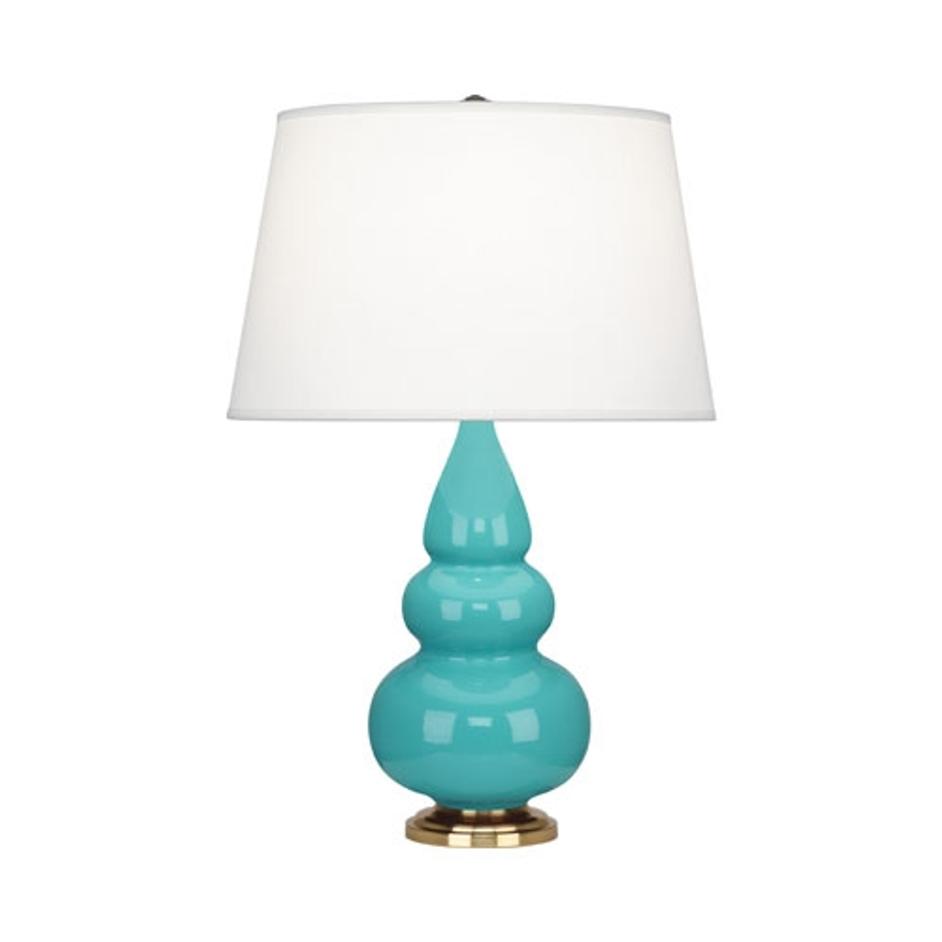 Egg Blue Small Triple Gourd Accent Lamp by Robert Abbey