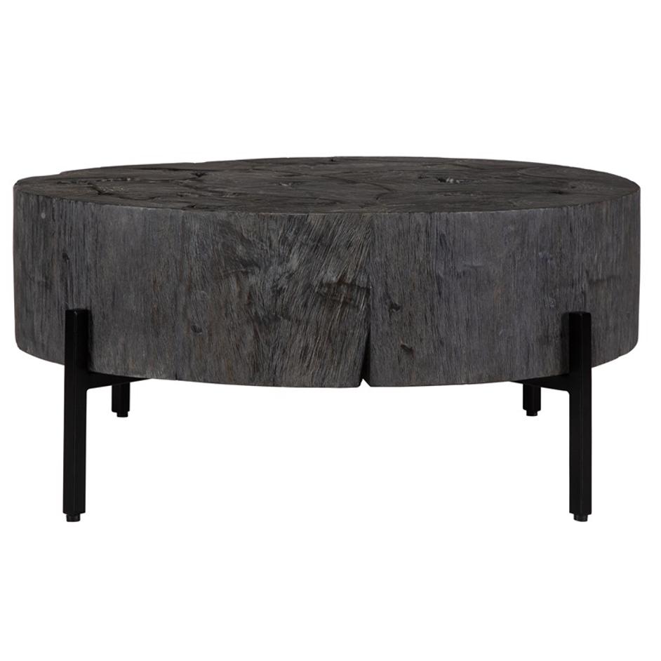 Adjoin Rustic Black Coffee Table by Uttermost