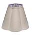 Scalloped 100% Natural Linen Shade, Small by Jamie Young