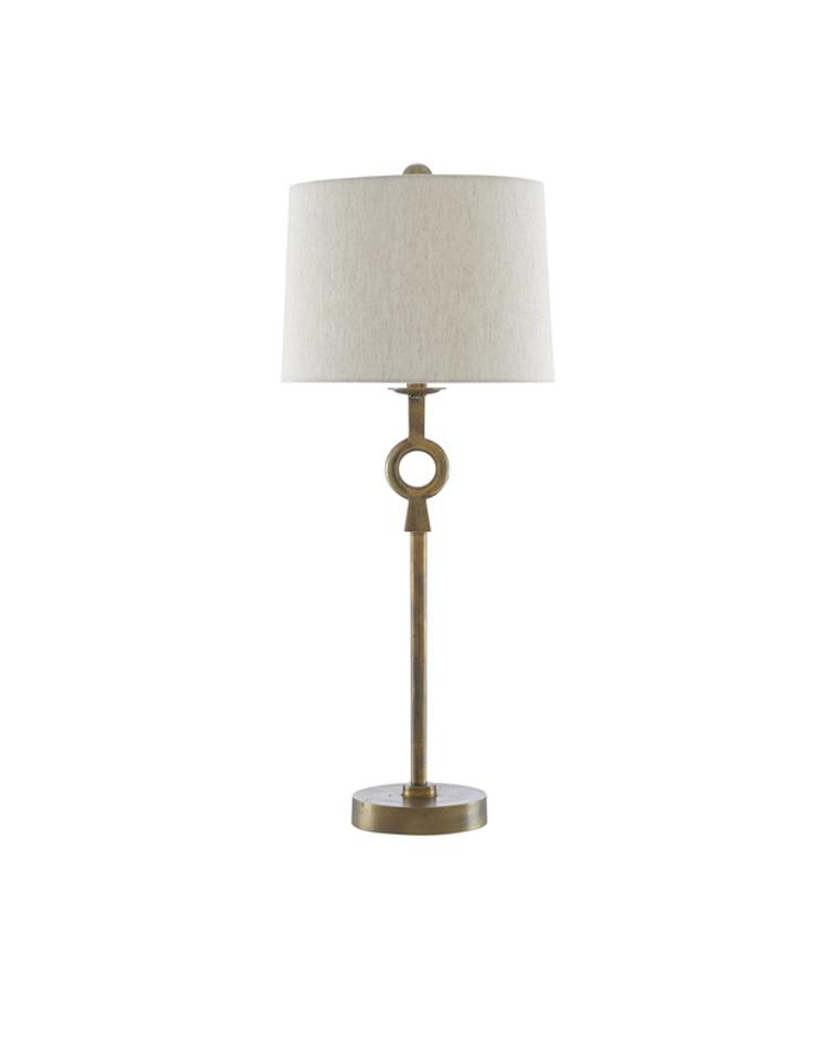 Germaine Table Lamp In Antique Brass by Currey & Company