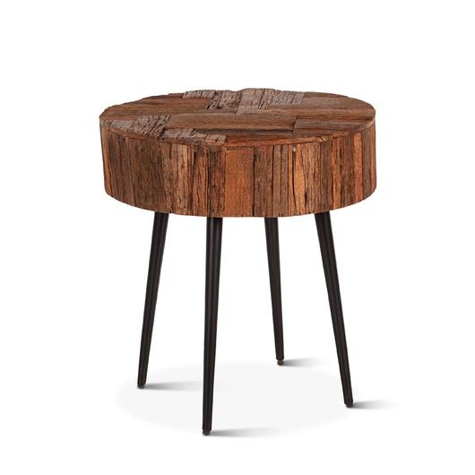 Jaipur 22" Reclaimed Wood Side Table by Home Trends & Design