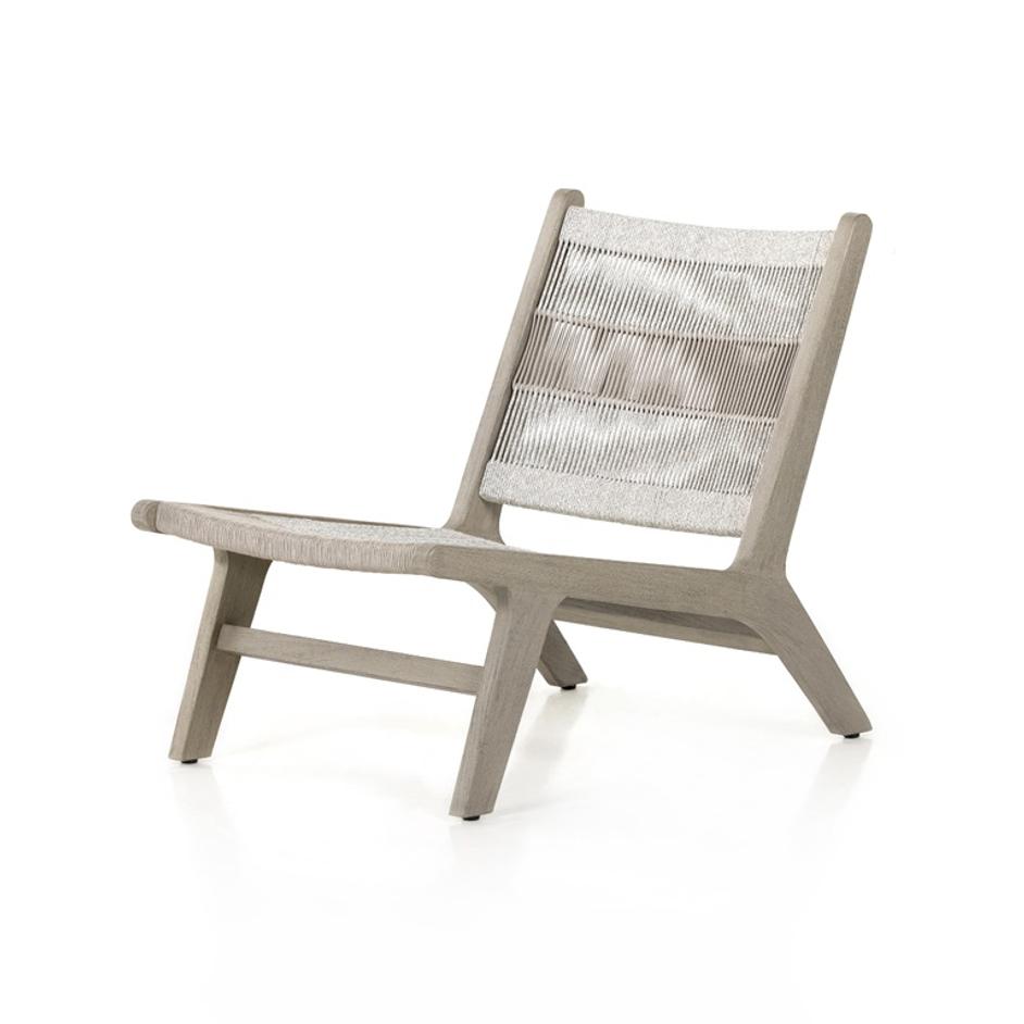 Julian Outdoor Chair In Weathered Grey by FOUR HANDS