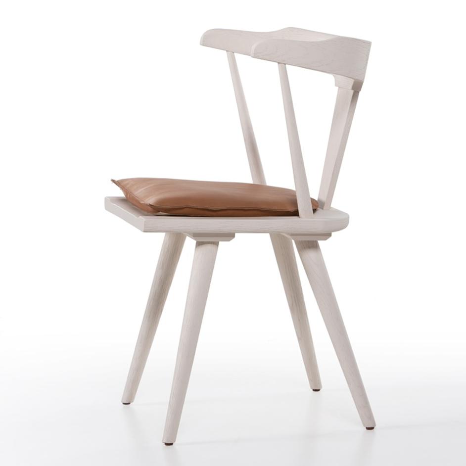 Ripley Dining Chair W Cushion In Off White by FOUR HANDS