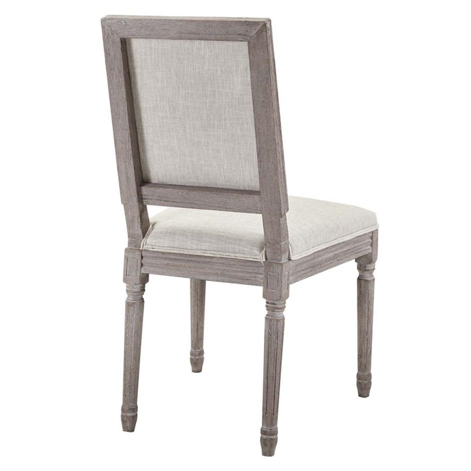 Reece Vintage French Upholstered Fabric Dining Side Chair In Beige by Modway Furniture