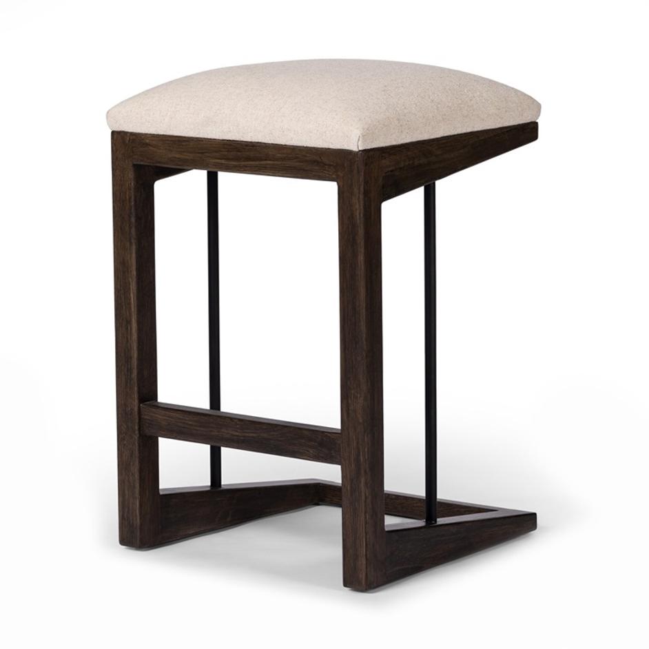 Finn Bar + Counter Stool In Sienna Brown Oak by Four Hands