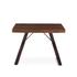 London Loft 23-Inch Acacia Wood Live Edge Side Table in Walnut Finish by Home Trends & Design