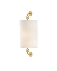 Tavey Gold Wall Sconce In Contemporary Gold Leaf by Currey & Company