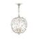 Crystal Bud Silver Orb Chandelier In Silver Granello by Currey & Company