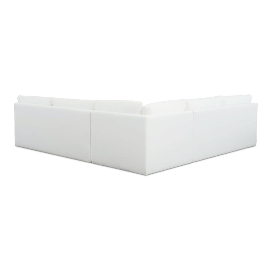 Miles Outdoor Modular 3 Piece White by Moes Home