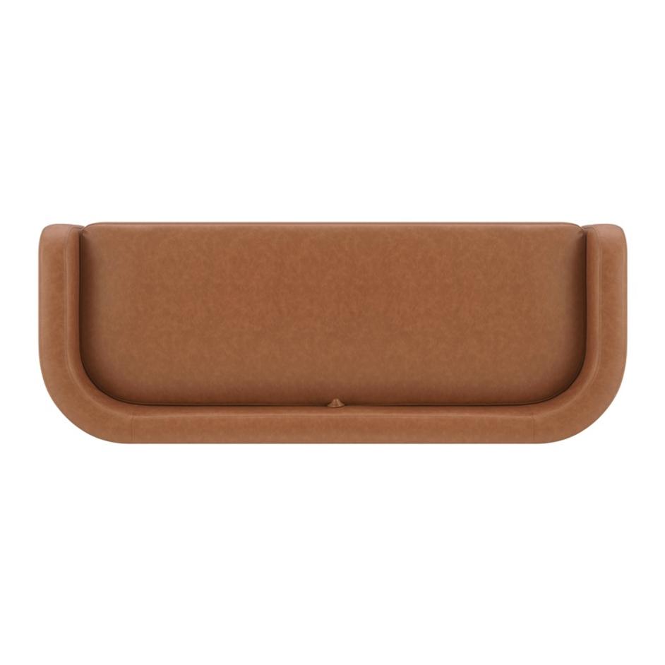 Wendy KD Faux Leather Storage Bench, Vintage Cider by New Pacific Direct