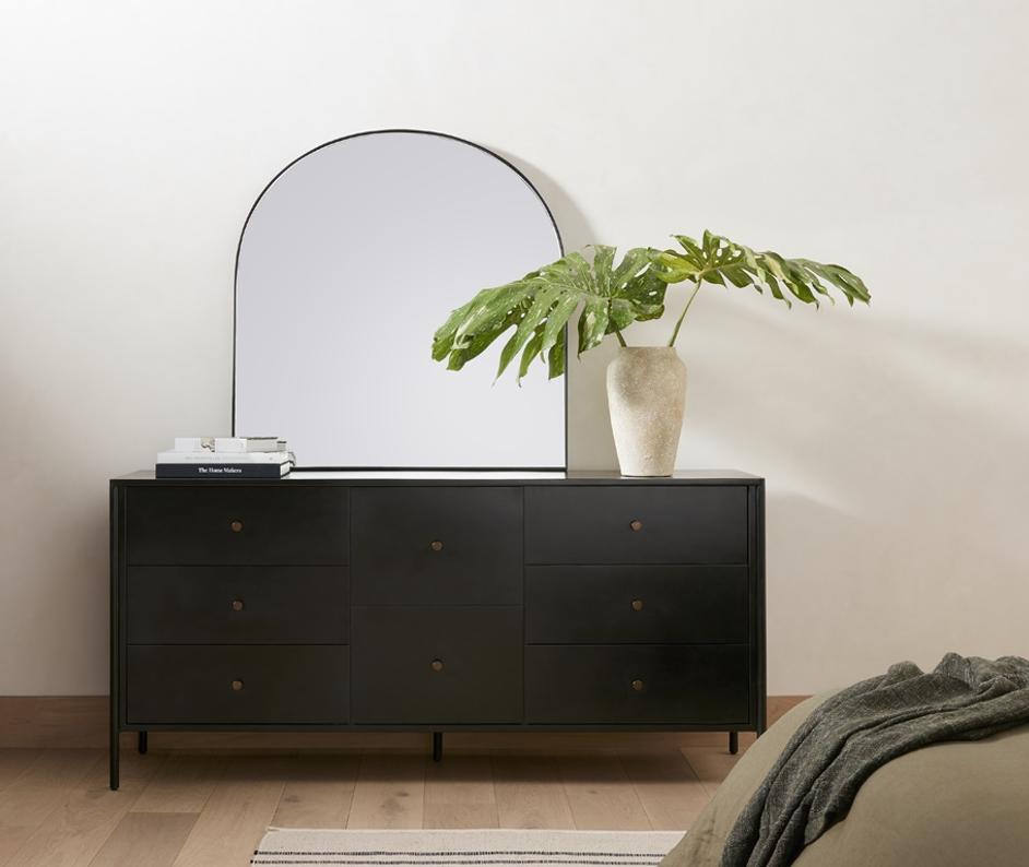 Soto 8 Drawer Dresser In Black by FOUR HANDS