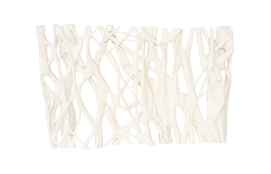 Cast Entwined Rectangular Wall Root, Faux Bleached by Phillips Collection