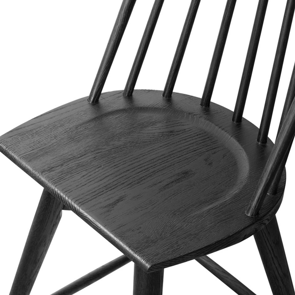 Lewis Swivel Counter Stool in Black Oak by FOUR HANDS