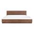 ROUND OFF KING BED WALNUT by Moes Home
