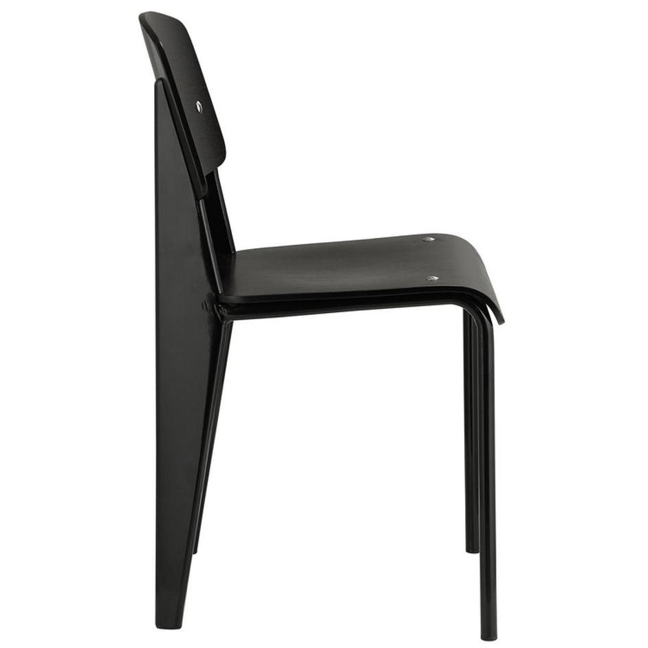 Malta Dining Side Chair In Black Black by Modway Furniture