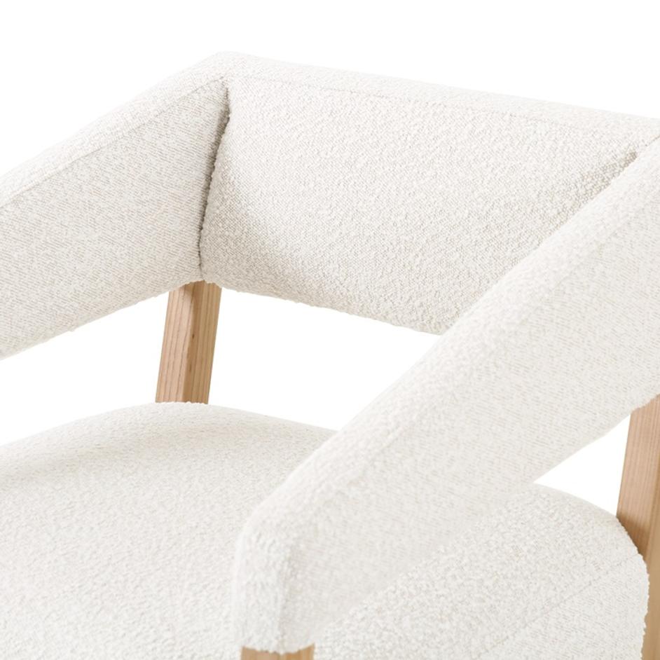 Gary Club Chair In Knoll Natural by FOUR HANDS