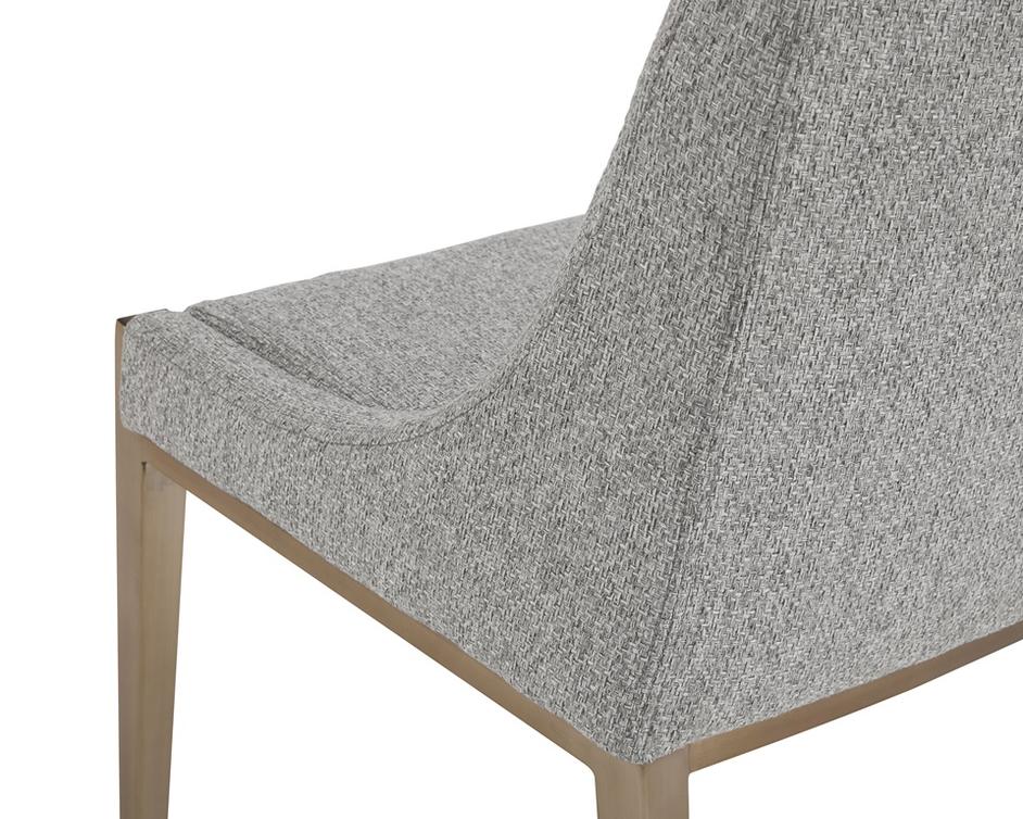 DIONNE DINING CHAIR - MONUMENT PEBBLE by Sunpan