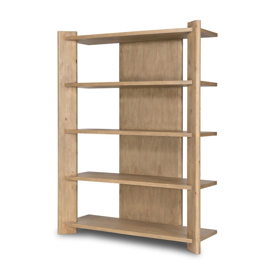 Edmund Bookcase In Smoked Pine by FOUR HANDS