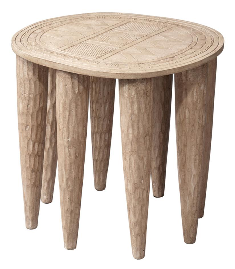 Naga Mango Wood Side Table, Natural by Jamie Young