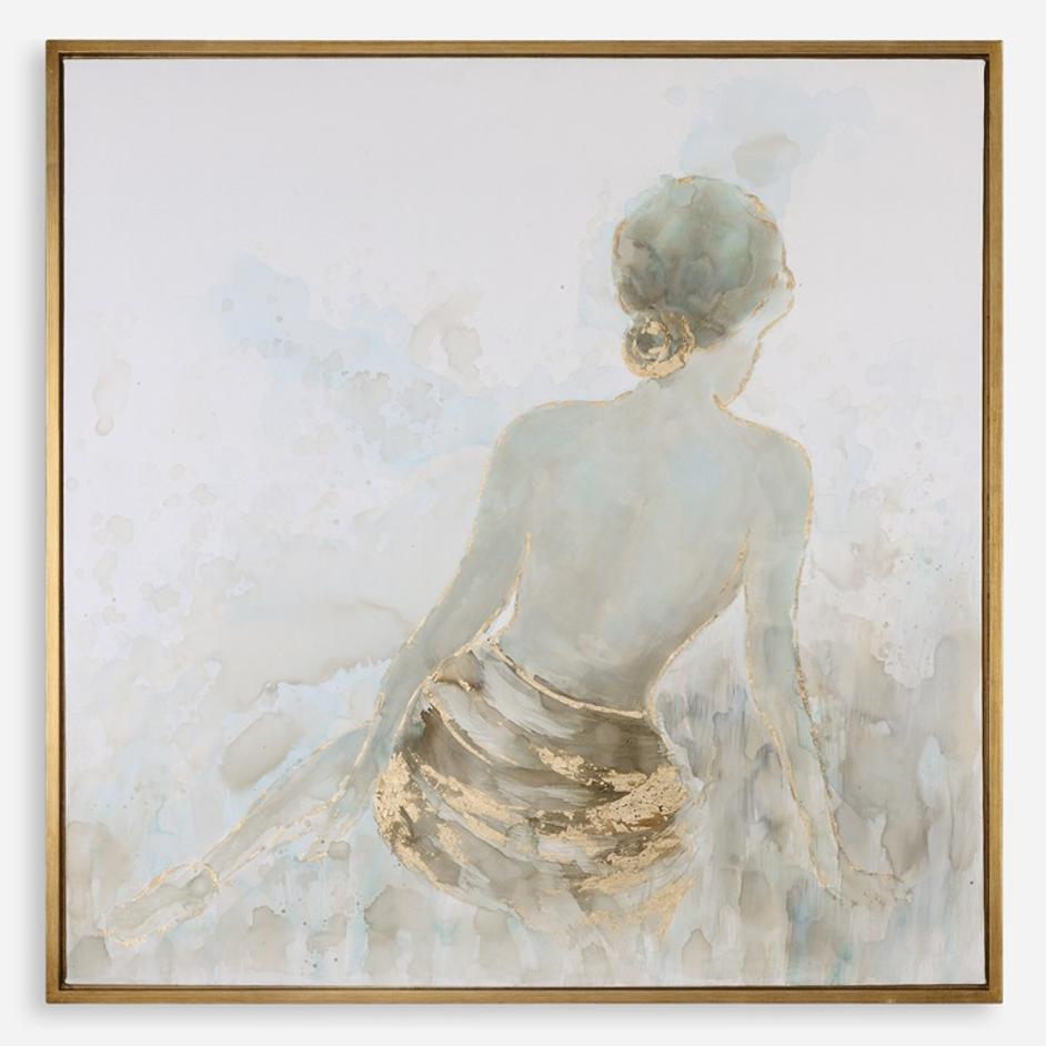 Gold Highlights Hand Painted Canvas by Uttermost