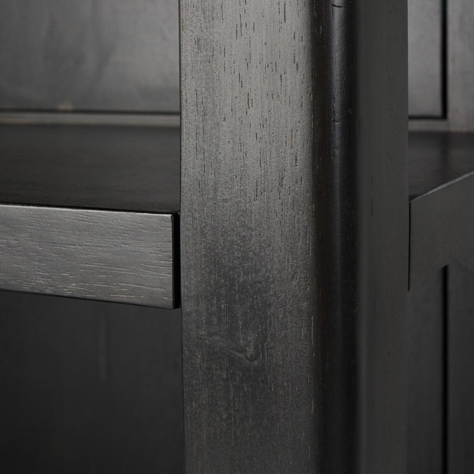 Wimberley Bookcase - Worn Black Parawood by Four Hands