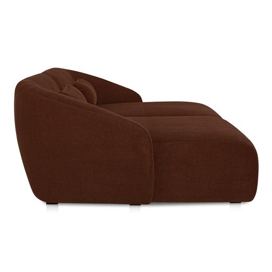 Amelia Double Chaise Modular Sectional Chestnut by Moes Home