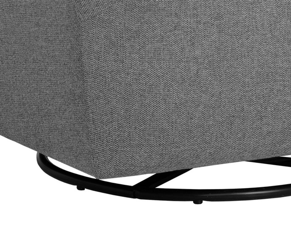 SILVANA GLIDER LOUNGE CHAIR - BELFAST KOALA GREY by Sunpan