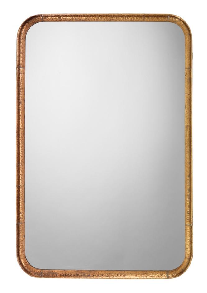 Principle Iron Rectangle Wall Mirror, Gold by Jamie Young